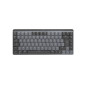 Logitech MX Mini Mechanical tastiera Ufficio RF senza fili + Bluetooth AZERTY Francese Grafite, Grigio