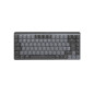 Logitech MX Mini Mechanical tastiera Ufficio RF Wireless QWERTY Inglese UK Grafite, Grigio