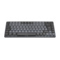 Logitech MX Mini Mechanical tastiera Ufficio RF Wireless QWERTY Inglese UK Grafite, Grigio