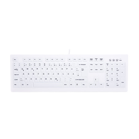 CHERRY AK-C8100F-UVS-W GE tastiera Medico USB QWERTZ Tedesco Bianco