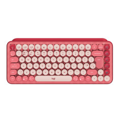 Logitech POP Keys Wireless Mechanical Keyboard With Emoji Keys tastiera Universale Bluetooth QWERTY Inglese Rosa