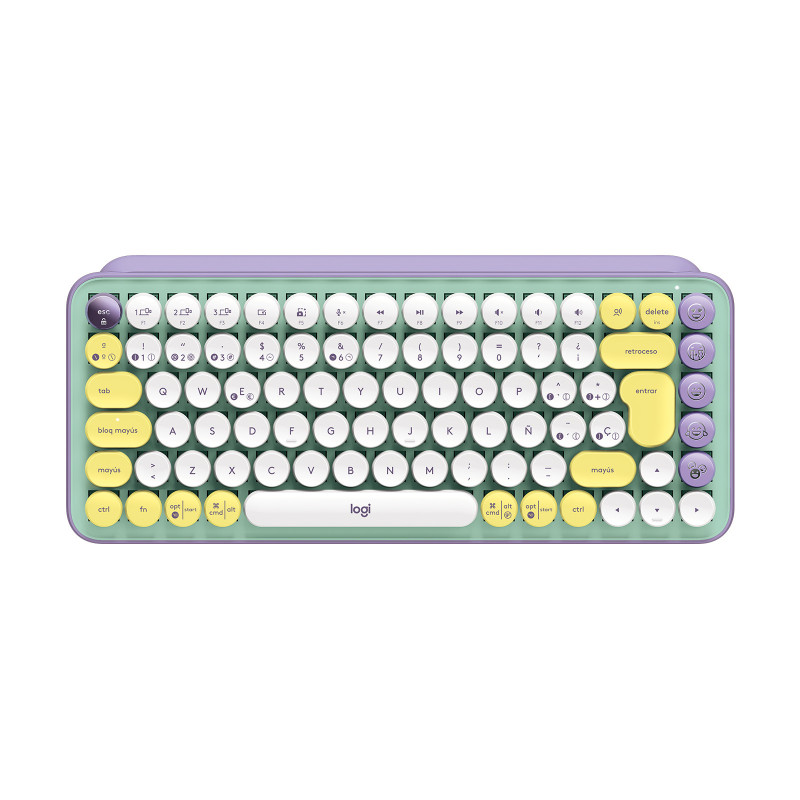 Logitech POP Keys Wireless Mechanical Keyboard With Emoji Keys tastiera Universale RF senza fili + Bluetooth QWERTY Spagnolo