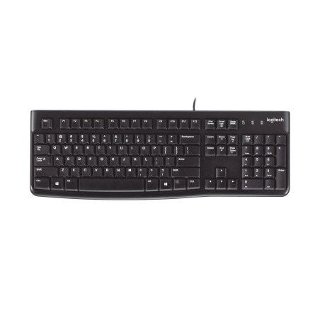 Logitech K120 Corded Keyboard tastiera Universale USB AZERTY Francese Nero