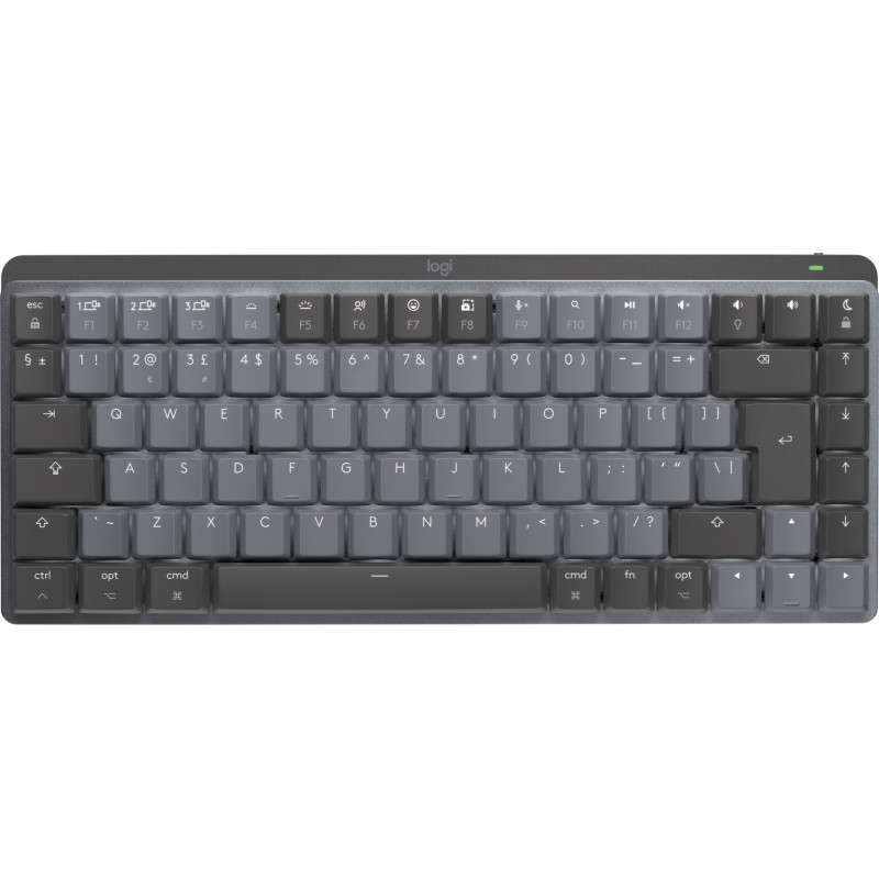 Logitech MX Mini Mechanical for Mac tastiera Ufficio Bluetooth QWERTY Inglese UK Grafite, Grigio