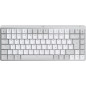 Logitech MX Mini Mechanical for Mac tastiera Ufficio Bluetooth QWERTZ Tedesco Grigio, Bianco