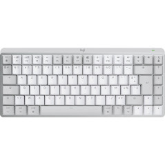 Logitech MX Mini Mechanical for Mac tastiera Ufficio Bluetooth AZERTY Francese Grigio, Bianco