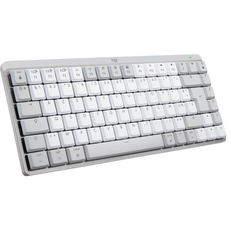 Logitech MX Mini Mechanical for Mac tastiera Ufficio Bluetooth AZERTY Francese Grigio, Bianco