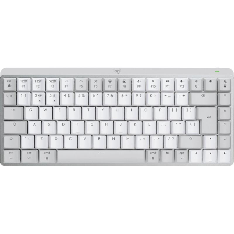 Logitech MX Mini Mechanical for Mac tastiera Ufficio Bluetooth QWERTY Inglese US Grigio, Bianco