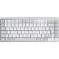 Logitech MX Mini Mechanical for Mac tastiera Ufficio Bluetooth QWERTY Inglese US Grigio, Bianco