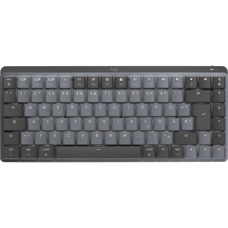 Logitech MX Mini Mechanical for Mac tastiera Ufficio Bluetooth QWERTZ Tedesco Grafite, Grigio