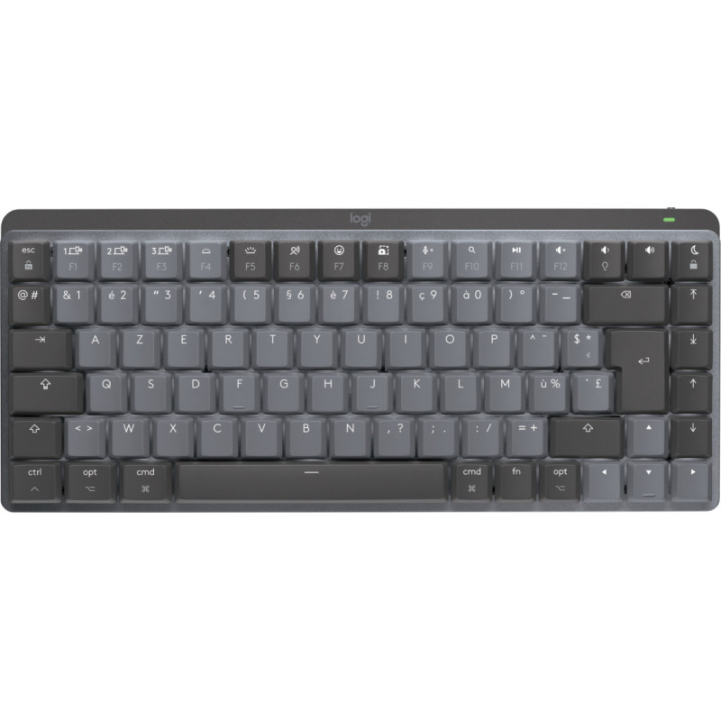 Logitech MX Mini Mechanical for Mac tastiera Ufficio Bluetooth AZERTY Francese Grafite, Grigio