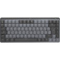 Logitech MX Mini Mechanical for Mac tastiera Ufficio Bluetooth AZERTY Francese Grafite, Grigio