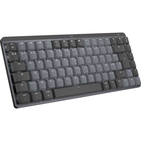 Logitech MX Mini Mechanical for Mac tastiera Ufficio Bluetooth AZERTY Francese Grafite, Grigio