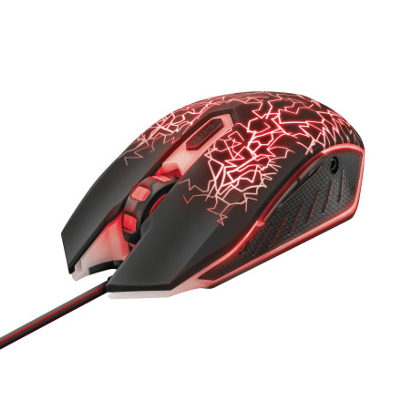 Trust GXT 105 mouse Giocare Ambidestro USB tipo A 2400 DPI