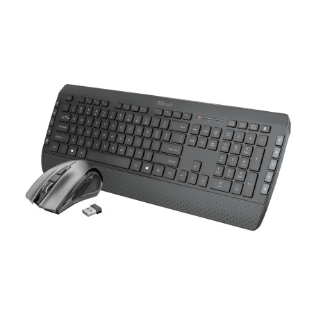 Trust Tecla-2 tastiera Mouse incluso Universale RF Wireless QWERTY Italiano Nero