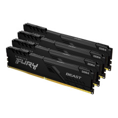 Kingston Technology FURY 128GB 3200MT s DDR4 CL16 DIMM (Kit da 4) Beast Black