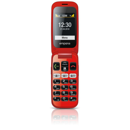 Emporia ONE 6,1 cm (2.4") 80 g Nero, Rosso Telefono per anziani