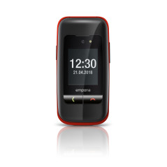 Emporia ONE 6,1 cm (2.4") 80 g Nero, Rosso Telefono per anziani