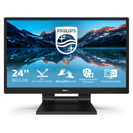 Philips 242B9TL/00 Monitor PC 60,5 cm (23.8") 1920 x 1080 Pixel Full HD LCD Touch screen Nero