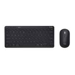 Trust Lyra tastiera Mouse incluso Ufficio RF senza fili + Bluetooth QWERTY Italiano Nero