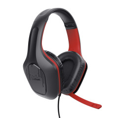 Trust GXT 415S ZIROX Auricolare Cablato A Padiglione Giocare Nero, Rosso