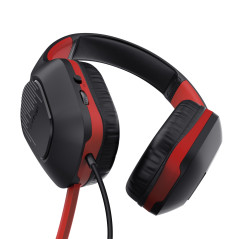 Trust GXT 415S ZIROX Auricolare Cablato A Padiglione Giocare Nero, Rosso