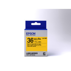 Epson Nastro fondo Pastello Giallo per testo Nero 36 9 LK-7YBP