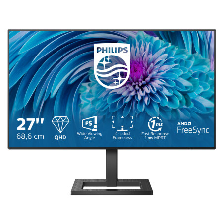 Philips E Line 275E2FAE/00 Monitor PC 68,6 cm (27") 2560 x 1440 Pixel Quad HD LED Nero