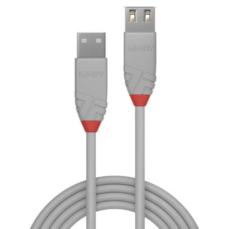 Lindy 36712 cavo USB 1 m USB 2.0 USB A Grigio