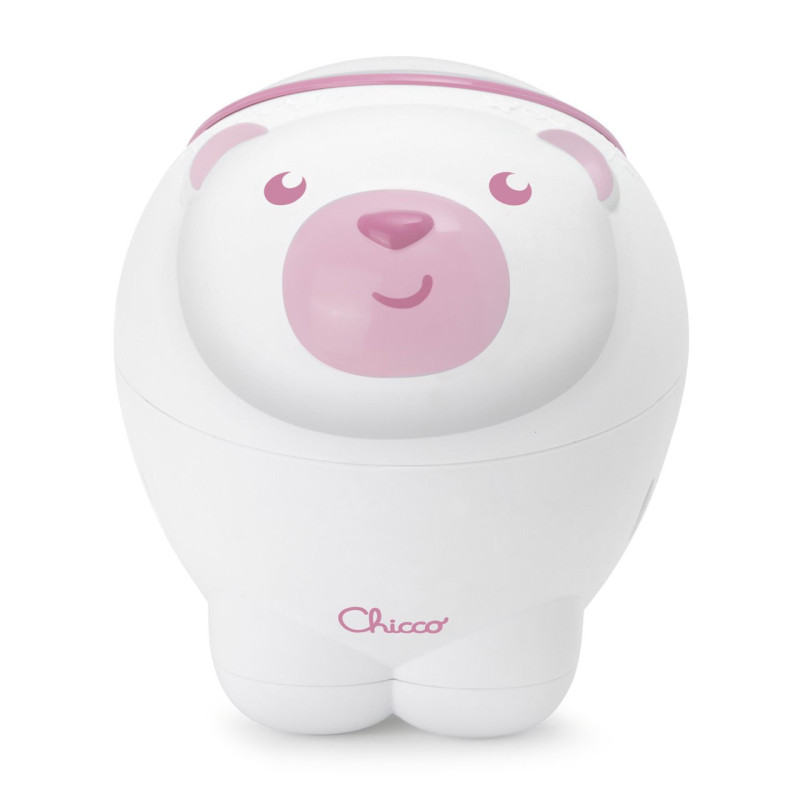 Chicco First Dreams Polar Bear luce da notte per bambino Libera installazione Rosa, Bianco