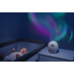 Chicco First Dreams Polar Bear luce da notte per bambino Libera installazione Rosa, Bianco