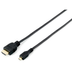 Equip 119308 cavo HDMI 2 m HDMI tipo A (Standard) HDMI tipo D (Micro) Nero