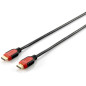 Equip 119343 cavo HDMI 3 m HDMI tipo A (Standard) Nero, Rosso