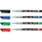 STABILO Write-4-all marcatore permanente Nero, Blu, Verde, Rosso 4 pz