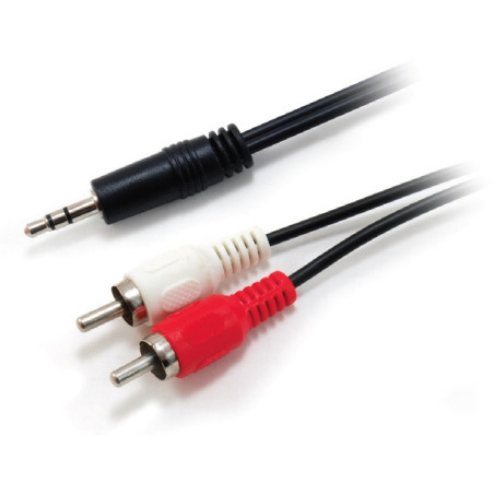 Equip 14709207 cavo audio 2,5 m 3.5mm 2 x RCA Nero