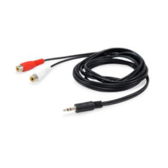 Equip 147093 cavo audio 250 m 2 x RCA 3.5mm Nero