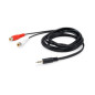 Equip 147093 cavo audio 250 m 2 x RCA 3.5mm Nero