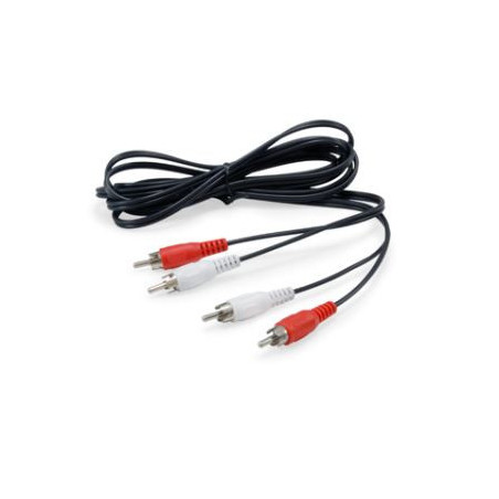 Equip 147094 cavo audio 2,5 m 2 x RCA Nero