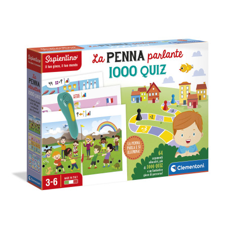 Clementoni Sapientino - Penna Interattiva 1000 Quiz