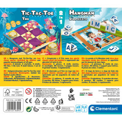 Clementoni Tic-Tac-Toe + Hangman Gioco da tavolo Educativo