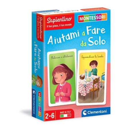 Clementoni MONTESSORI CARTE - AIUTAMI A FARE DA SOLO