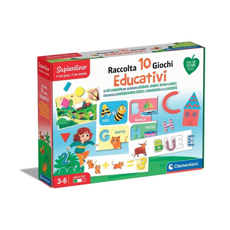 Clementoni RACCOLTA 10 GIOCHI EDUCATIVI