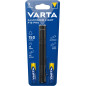 Varta Aluminium F10 Pro LED Flashlight (incl. 2x Longlife Power AAA Batterie per l'uso quotidiano, 150 lumen, resistente agli