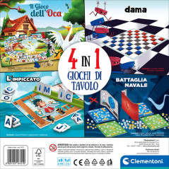 Clementoni 4 in 1 Giochi Da Tavolo