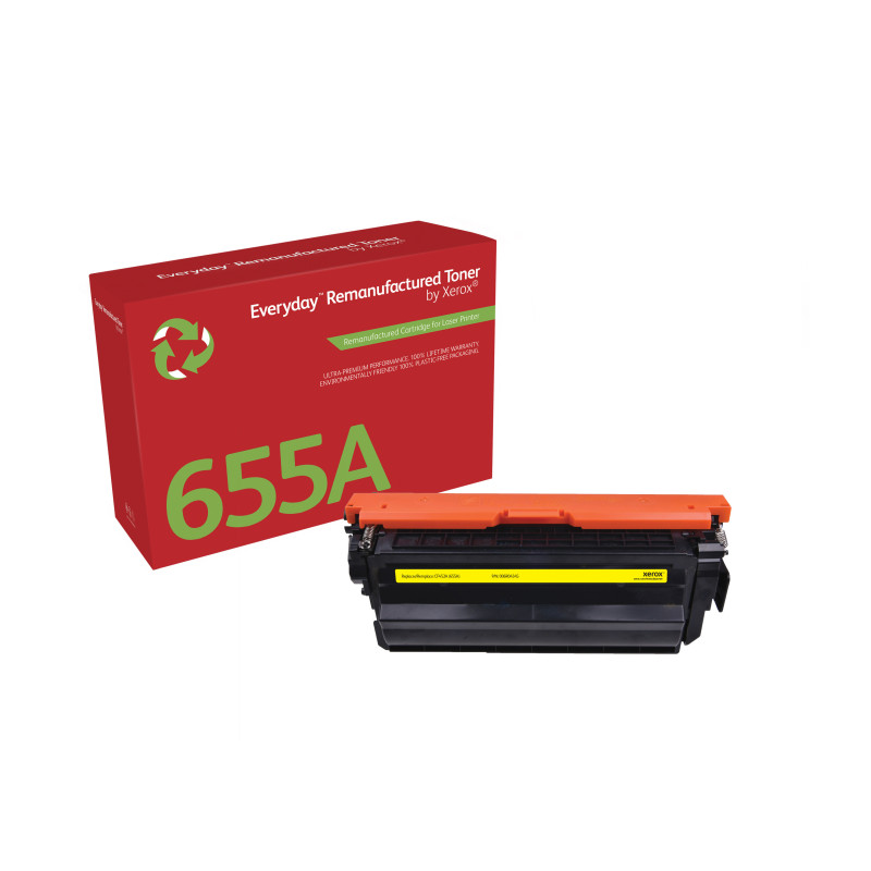 Everyday Rigenerato Toner rigenerato Everyday™ di Xerox Giallo compatibile con HP 655A (CF452A), Capacità standard