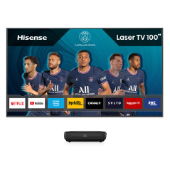 Hisense Laser TV 4K Ultra HD 100" 100L9G-D12, Proiettore raggio ultra-corto Triplo Laser, Smart TV VIDAA U4, Sintonizzatore