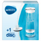 Brita Bottiglia filtrante per acqua bianca (1.3l) incl. 1 x filtro MicroDisc - adatta alla porta del frigorifero con Memo