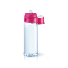 Brita Fill&Go Bottle Filtr Pink Bottiglia per filtrare l'acqua Rosa, Trasparente