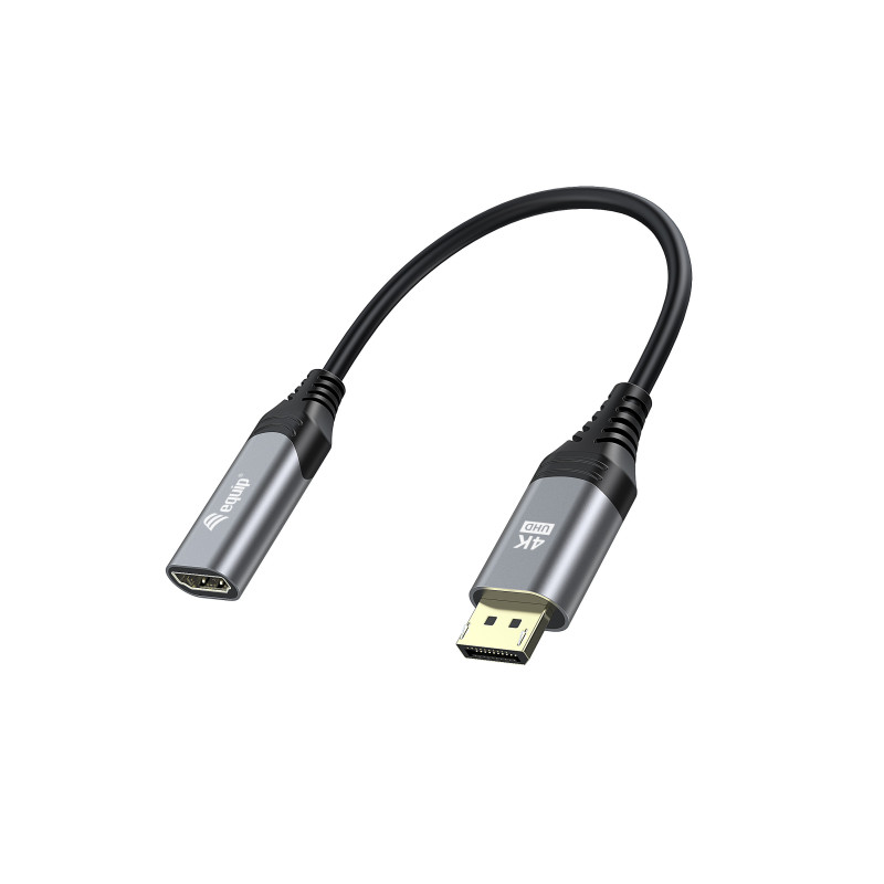 Equip 133445 cavo e adattatore video 0,15 m DisplayPort HDMI Nero, Grigio