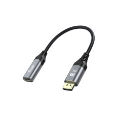 Equip 133446 cavo e adattatore video 0,15 m DisplayPort HDMI Nero, Grigio